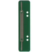 Heftstreifen kurz Heftstreifen Q-Connect Kunststoff kurz dunkelgrün 1012500110, 34x150mm, PP mit Metalldeckleiste, grün