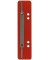 Heftstreifen kurz 1012500310, 3,4x15cm (BxL), Kunststoff mit Metalldeckleiste, rot