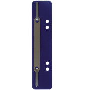 Heftstreifen kurz 1012500410, 34x150mm, Kunststoff mit Metalldeckleiste, blau, 25 Stück
