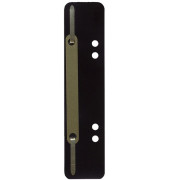 Heftstreifen kurz Heftstreifen Q-Connect Kunststoff kurz schwarz 1012500810, 34x150mm, Polypropylen (PP) mit Metalldeckleiste, s