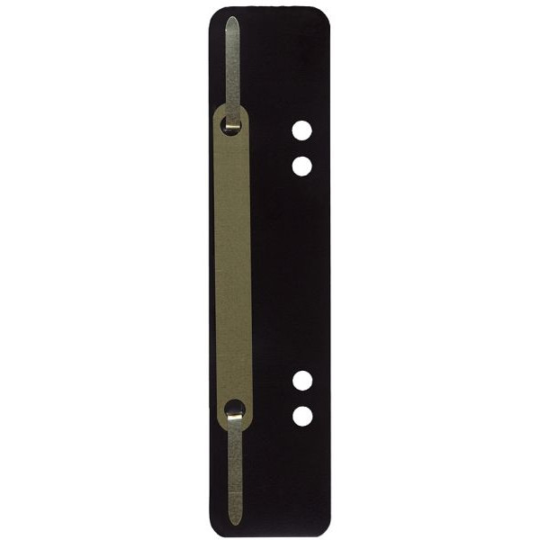4018924101082 - Heftstreifen kurz Heftstreifen Q-Connect Kunststoff kurz schwarz 1012500810 34x150mm PP mit Metalldeckleiste schwarz 40189241 25 Stück
