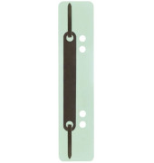 Heftstreifen kurz Heftstreifen Q-Connect Kunststoff kurz 1012501010, 3,4x15cm (BxL), Kunststoff mit Metalldeckleiste, gr&uuml;n