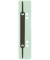 Heftstreifen kurz 1012501010, 34x150mm, Kunststoff mit Metalldeckleiste, grün