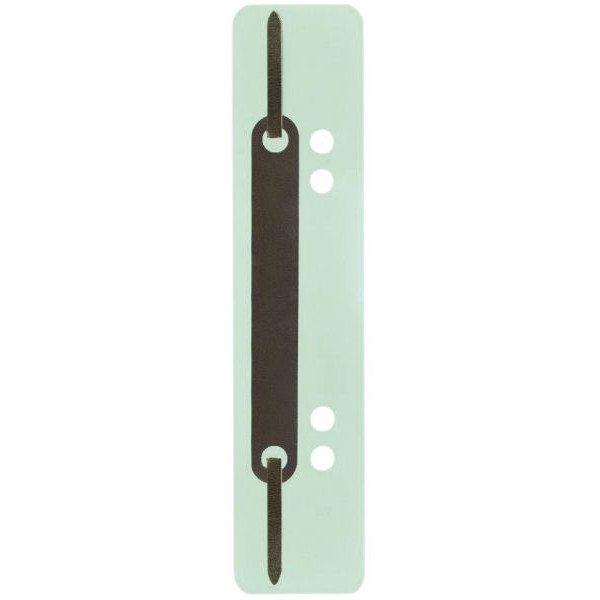Q-connect Heftstreifen kurz Heftstreifen Q-Connect Kunststoff kurz 1012501010, 3,4x15cm (BxL), Kunststoff mit Metalldeckleiste, grün 40189 25 Stück