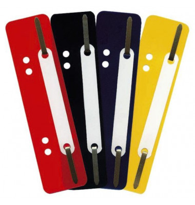 Heftstreifen kurz Heftstreifen Q-Connect Kunststoff kurz 2012500210, 3,4x15cm (BxL), Kunststoff mit Kunststoffdeckleiste, gelb