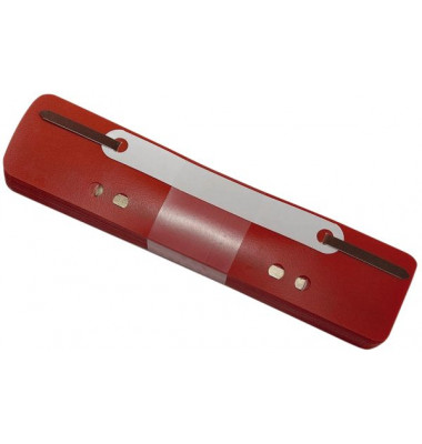 Heftstreifen kurz 2012500310, 34x150mm, Kunststoff mit Kunststoffdeckleiste, rot