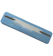 Heftstreifen kurz Heftstreifen Q-Connect Kunststoff kurz hellblau 2012500510, 34x150mm, Polypropylen (PP) mit Kunststoffdeckleis