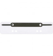 Heftstreifen kurz 4012000013, 3,4x15cm (BxL), Recyclingkarton mit Metalldeckleiste, wei&szlig;