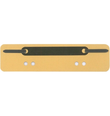 Heftstreifen kurz 4012000213, 34x150mm, RC-Karton mit Metalldeckleiste, gelb