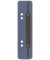 Heftstreifen kurz 4012000413, 3,4x15cm (BxL), Recyclingkarton mit Metalldeckleiste, blau