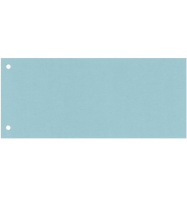 Trennstreifen blau 190g gelocht 240x105mm 100 Blatt
