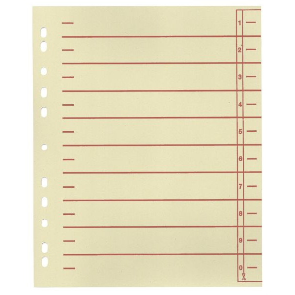 4018924931030 - Trennblätter 9531103100 A4 chamois rot 230g Recyclingkarton 4018924931030 100 Stück 4018924931030 - Trennblätter 9531103100 A4 chamois rot 230g Recyclingkarton 4018924931030 100 Stück