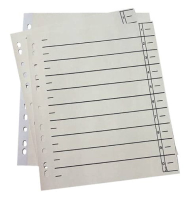 Trennblätter Trennblatt A4 Überbreit 9521108190 A4 chamois 190g 