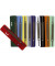 Heftstreifen kurz 1102502011, 34x150mm, Kunststoff mit Metalldeckleiste, farbig sortiert