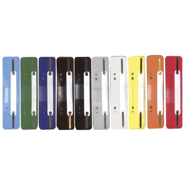 4018924211200 - Heftstreifen kurz 2102502011 34x150mm Kunststoff mit Kunststoffdeckleiste farbig sortiert 4018924211200 Q-CONNECT 2102502011 250 Stück