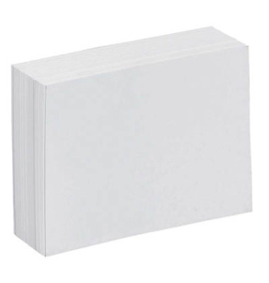 Karteikarten 100110259222919 weiß A7 blanko 180g 