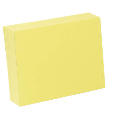 Karteikarten 100110259223016 gelb A5 blanko 180g 