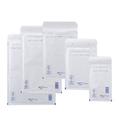 aroFOL 
					Luftpolstertaschen Classic Set weiß haftklebend für Formate 
					A6 bis C4 100 Stück
