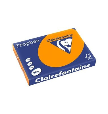 Kopierpapier Trophee 1762C orange intensiv A3 80g 