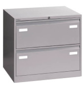 H&auml;ngeregistraturschrank BLYCDF2355 Light, silber, 2 Schubladen, 2-bahnig