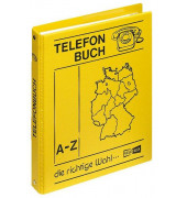 Telefonadressbuch A5 gelb