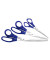 Edelstahlscheren-Set eisblau