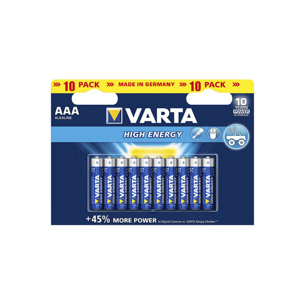 4008496626878 - 04903121461 Batterien 1x10 Longlife Power Micro AAA LR 03 04903121461 4008496626878