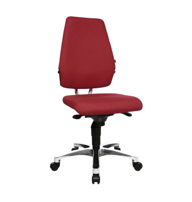 Bürodrehstuhl Body Balance S30 ohne Armlehnen rot