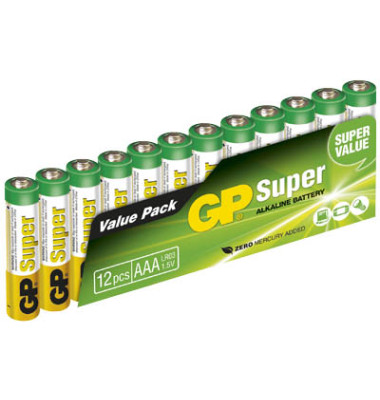 Batterie Super Micro / LR03 / AAA 12 Stück Batterie Super Micro / LR03 / AAA 12 Stück