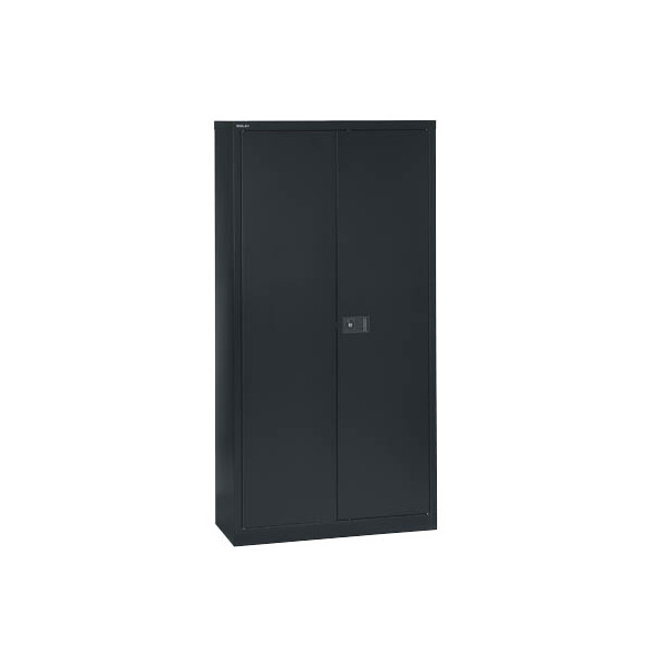 Bisley Aktenschrank Universal E782A04433, Stahl abschließbar, 5 OH, 91,4 x 195 x 40 cm, schwarz 5020073717235 Bisley