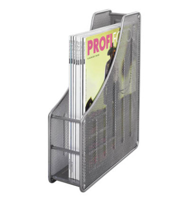 Stehsammler Meshline 17700, A4, silber, Metall, 90mm