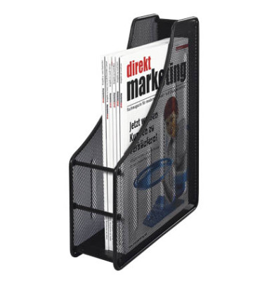 Stehsammler Meshline 17730, A4, anthrazit, Metall, 90mm