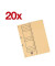 Ösenhefter 15079382, A4 chamois halber Vorderdeckel, Recyclingkarton 250g