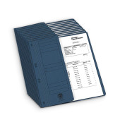 Ösenhefter 15079380, A4 blau halber Vorderdeckel, Recyclingkarton 250g