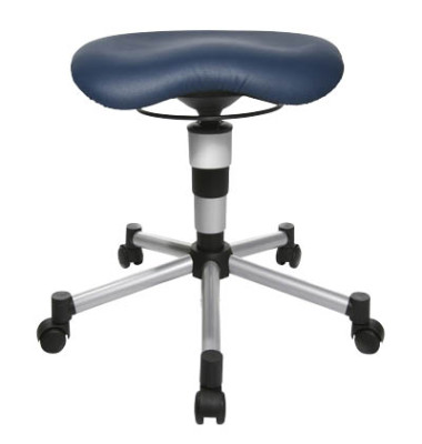 Hocker BAL27S16 Body Balance 20, blau, mit Rollen, höhenverstellbar, bis 110kg