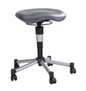 Hocker BAL27S12 Body Balance 20, grau, mit Rollen, höhenverstellbar, bis 110kg