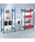 Anbau-Steckregal 100,0 x 40,0 x 200,0 cm blau, verzinkt 5 Fachböden