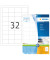 Etiketten Premium 8643, weiß 48,3x33,8mm, rechteckig, 