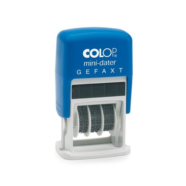 9004362302285 - Text- und Datumsstempel mini dater S160 L4 mit Text GEFAXT + Datum Kunststoff Schrifthöhe 4mm 9004362302285 - Text- und Datumsstempel mini dater S160 L4 mit Text GEFAXT + Datum Kunststoff Schrifthöhe 4mm
