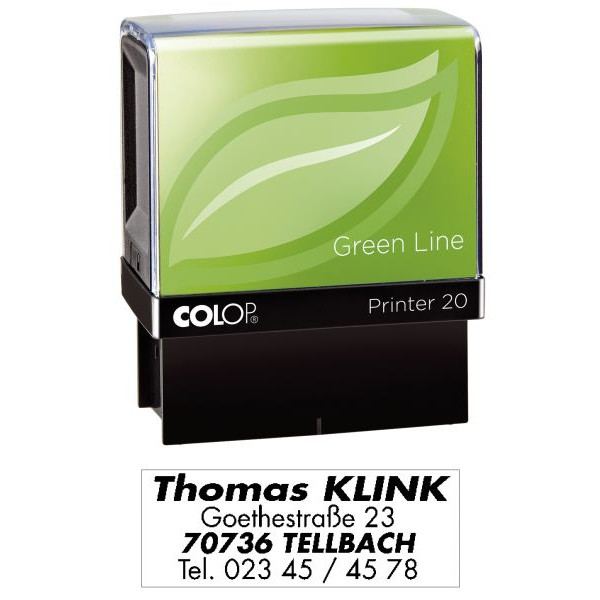 9004362430230 - Printer 20 Greenline max4 Zeilen mit GS 9004362430230 Colop