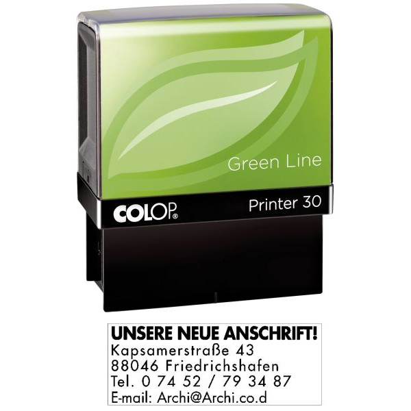 9004362430261 - Printer 30 Greenline max5 Zeilen mit GS 9004362430261 Colop