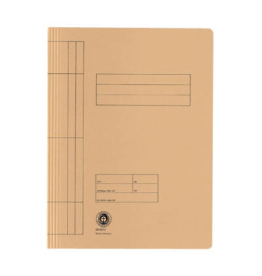 Schnellhefter 15079684, A4, chamois, Karton, 250g, Vorderdeckel opak