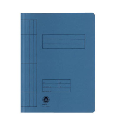 Schnellhefter 15079680, A4, blau, Karton, 250g, Vorderdeckel opak