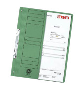 Einhakhefter 15079726, A4 grün halber Vorderdeckel, Karton 250g