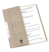 Einhakhefter 15079722, A4 grau halber Vorderdeckel, Karton 250g