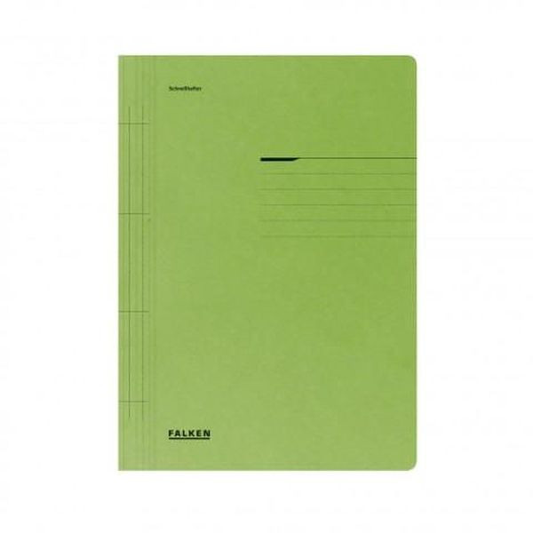Falken Schnellhefter 80000375, A4, grün, Recyclingkarton, 250g, Vorderdeckel opak 4014481500412 Falken