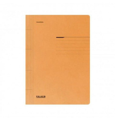 Schnellhefter Schnellhefter 80003791, A4, orange, Recyclingkarton, 250g, Vorderdeckel opak