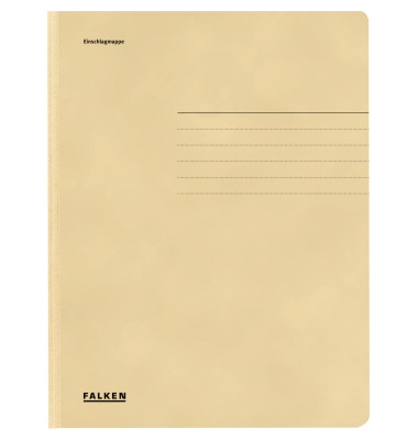 Jurismappe 80001449, A4 beige Karton 320g, mit 3 Einschlagklappen