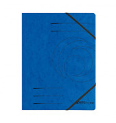 Eckspannmappe easy orga / Quality 11387180, A4 blau Karton 355g, f&uuml;r ca. 200 Blatt  (80 g/m&sup2;)