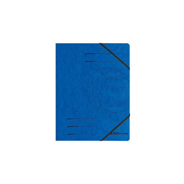 5 Stück Herlitz Eckspannmappe Quality 11387180, A4 blau Karton 355g, für ca. 300 Blatt 4008110972442 Herlitz